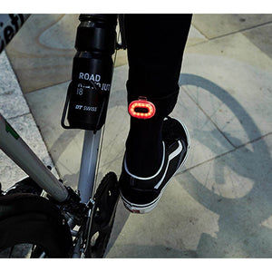 BERYL Pixel - Dual Color Bike Light - Attach it on your pants - Rear view