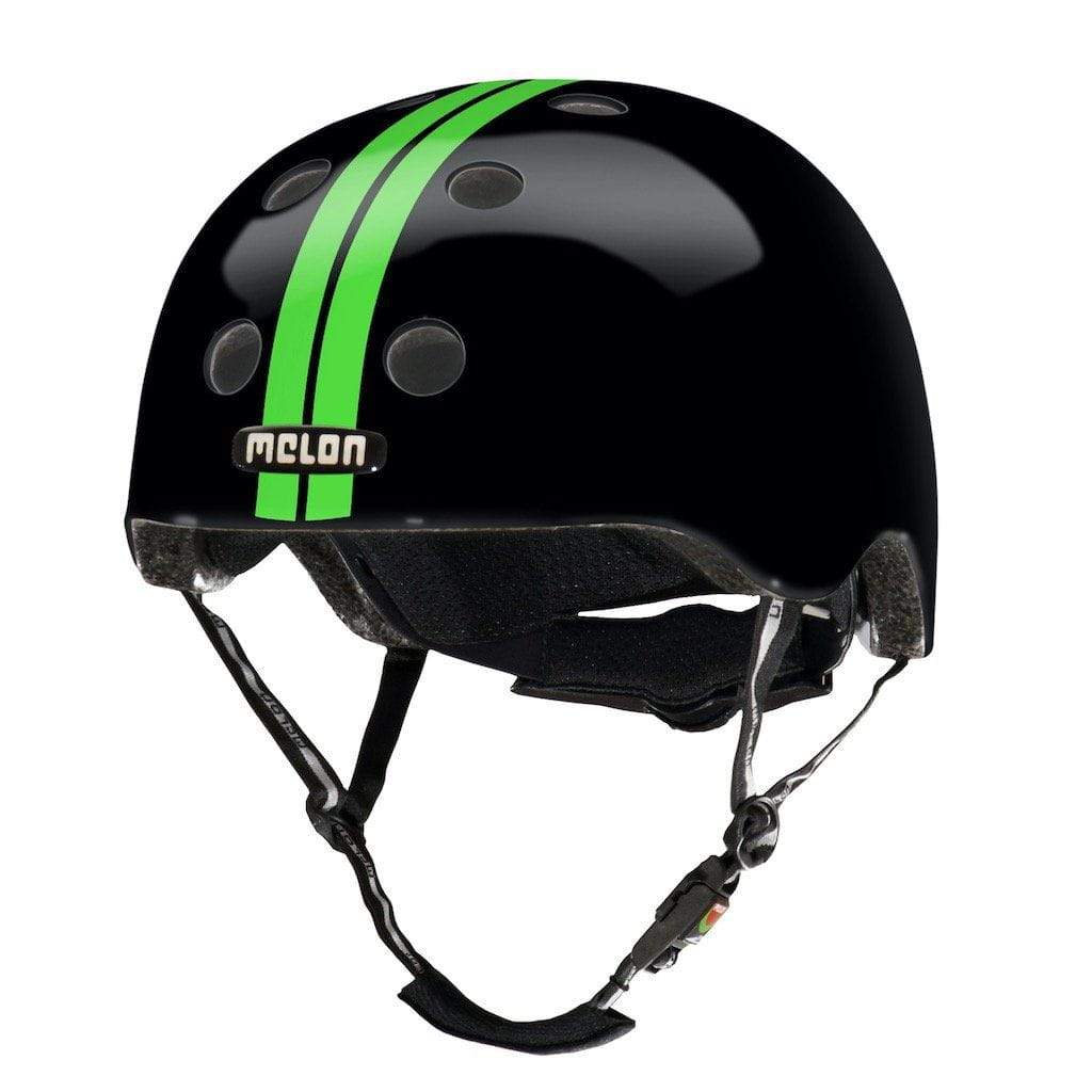 bike helmets active MELON Urban Active Helmet - STRAIGHT GREEN BLACK